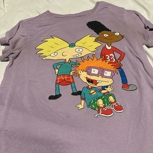 Nickelodeon “SpongeBob” “Hey Arnold” “Rugrats” graphic tee